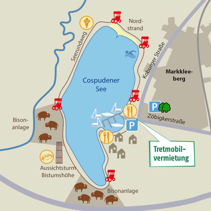 Anfahrt Tretmobilvermietung